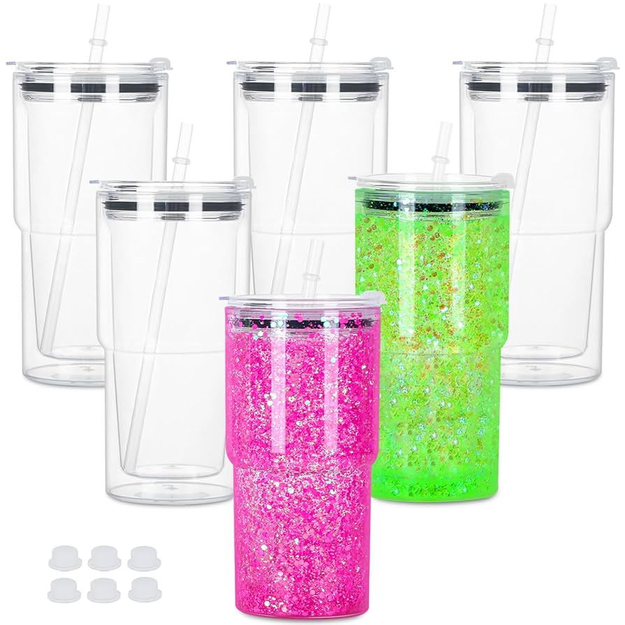 18 oz Snow globe tumbler