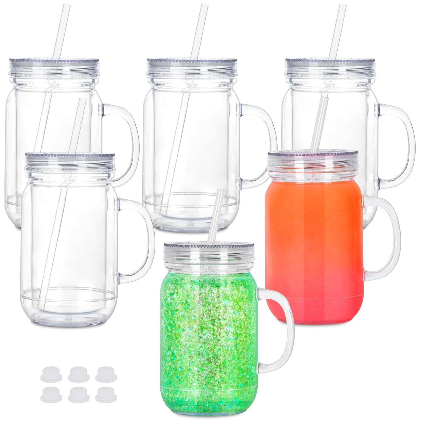 20 oz Mason Jar with Clear lid