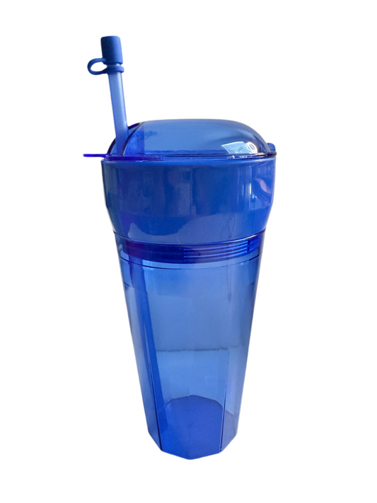 Snack and drink tumbler