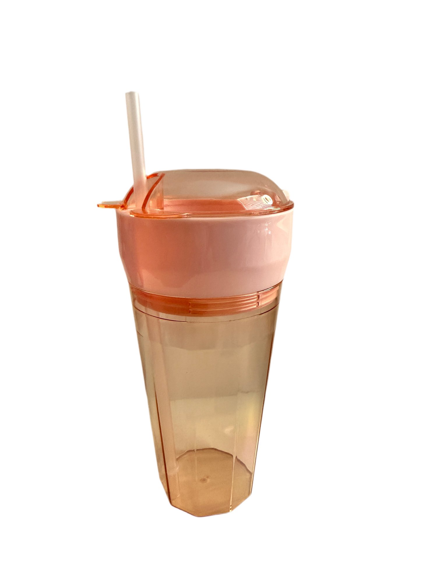 Snack and drink tumbler