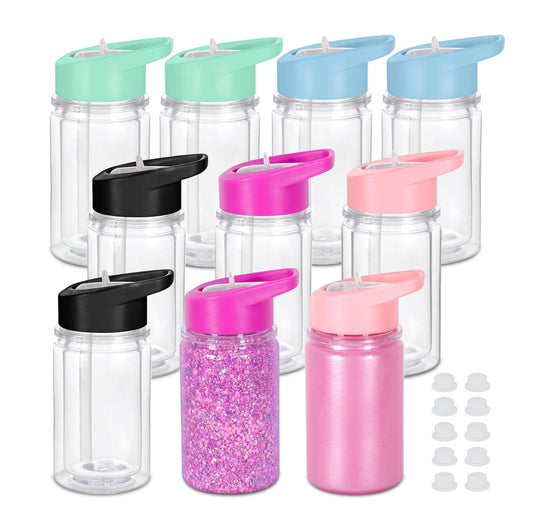 10oz Acrylic Snow globe Tumbler