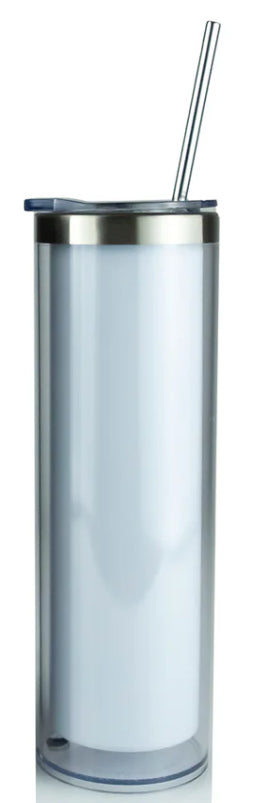 20 oz skinny snow globe tumbler